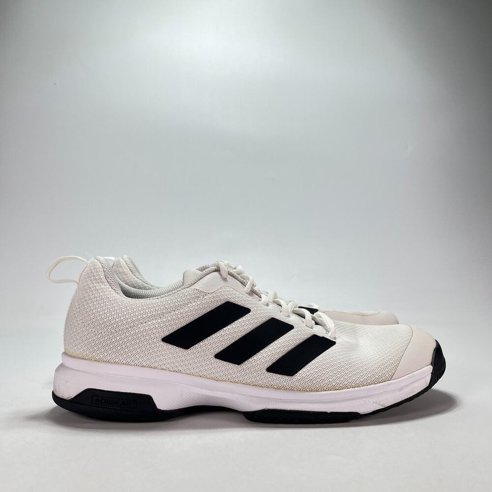 Adidas Game Spec White Black Tennis Shoes Fitness Athletic FX3651 Men's Size 11